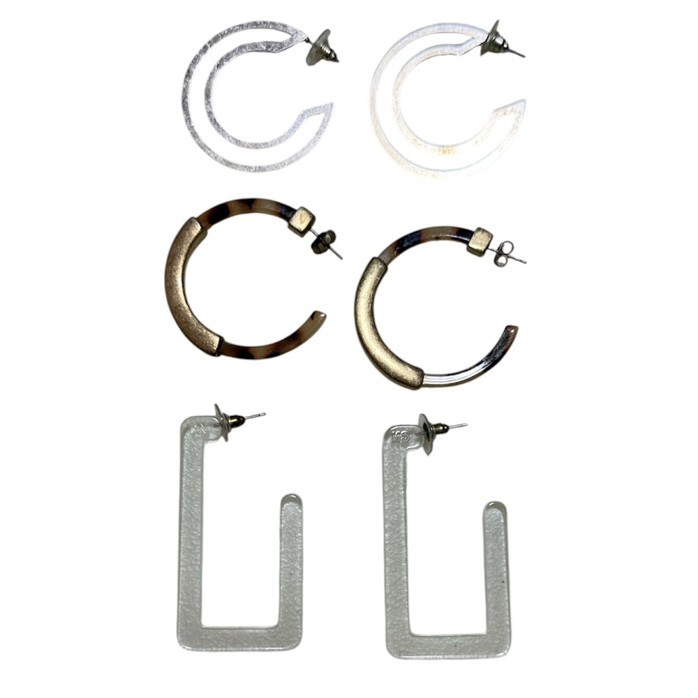 ☀️ 3 for $15☀️ Set of Three Hoop Earrings